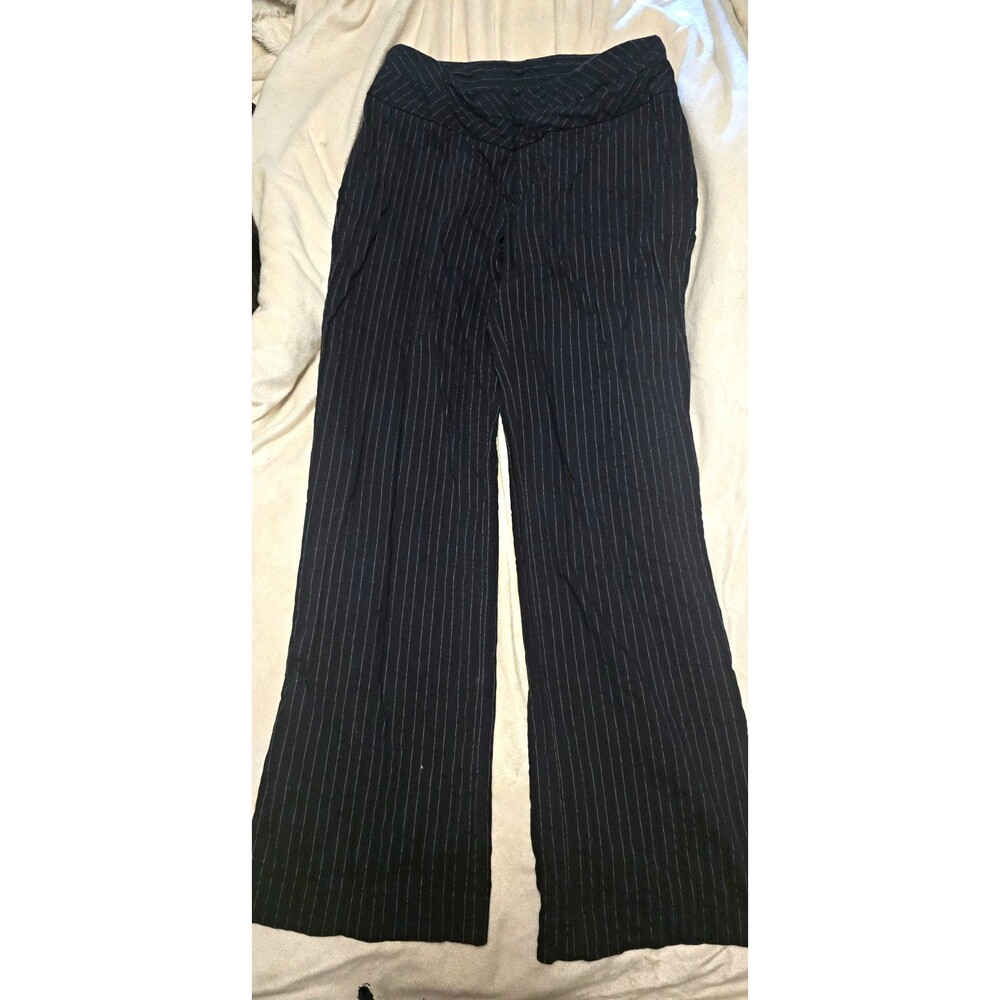 Xhilaration Juniors Women's Black Pinstripe Dress Pants, Size 9